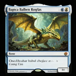 a basilisk, gold green creature, magic : the gathering