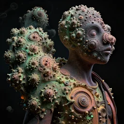 close up, 3 / 4 composition shot of the mandelbrot paladin, unorthodox apparel, fractals, cinematic lighting, octane render, 4 k, artstation