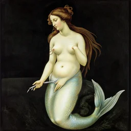 botticeli's venus as a mermaid