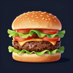 hamburger, art by Fenton Joe