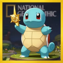 national geographic professional photo of squirtle, award winning