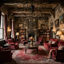 A national geographic photo of rich room in hogwarts, Trending on artstation.