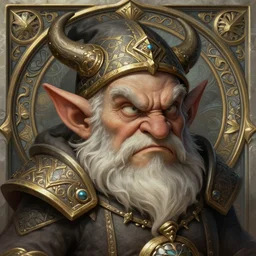 demonist gnome with angry face, d & d, deep focus, d & d, fantasy, intricate, elegant, highly detailed, digital painting, artstation, concept art, matte, sharp focus, illustration, hearthstone, art by artgerm and greg rutkowski and alphonse mucha