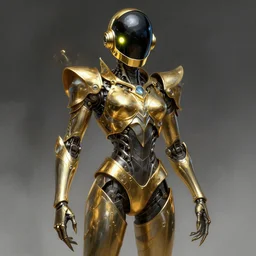 dark lovecraft horror machine glowing daft punk eyes, gold and silver chrome armor, elegant, highly detailed, centered, digital painting, artstation, concept art, smooth, sharp focus, illustration, artgerm, tomasz alen kopera, peter mohrbacher, donato giancola, joseph christian leyendecker, wlop, frank frazetta