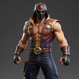 midas in mortal kombat, videogame 3d render, 4k, artstation