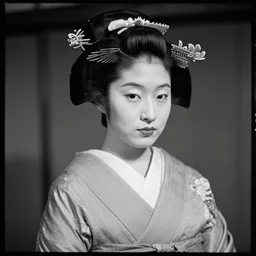 Portrait Photograph of a Japanese Geisha CineStill BwXX Double-X 250