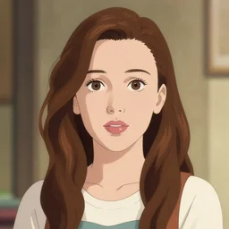 portrait of millie bobby brown in an anime style