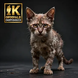 full body pose, hyperrealistic photograph of emaciated starving grungy kitten, dim volumetric lighting, 8 k, octane beautifully detailed render, extremely hyper detailed, intricate, epic composition, cinematic lighting, masterpiece, trending on artstation, very very detailed, stunning, hdr, smooth, sharp focus, high resolution, award, winning photo, dslr, 5 0 mm