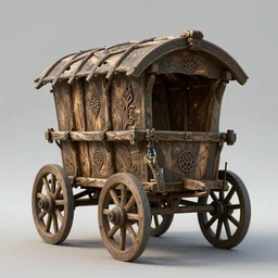 ancient fantasy oak cart, slavic style, hyper - detailed, artstation, cgsociety, 8 k