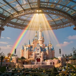 breaking the glass ceiling by disney concept artists, blunt borders, rule of thirds, golden ratio, godly light, rainbow light!, beautiful!