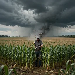 reality tearing itself apart on a small corn farm, ominous, end of world, craig mullins