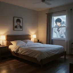 realistic render of jahy from jahy - sama did nothing wrong by ross draws, empty bedroom by ilya kuvshinov, digital anime art by ross tran, composition by sana takeda, lighting by greg rutkowski