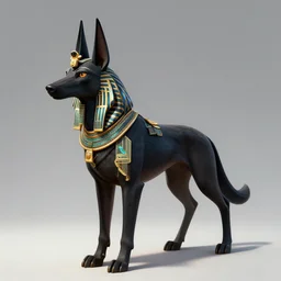 award winning concept art fullbody egyptian god wolf anubis character design of a egyptian anubis monster wolf. egyptian god deviantart adoptable, deviantart species style of maple story and rossdraws, artgerm, studio lighting by jessica rossier and brian froud, traditional, artstationhd artstation, disney, hq textures