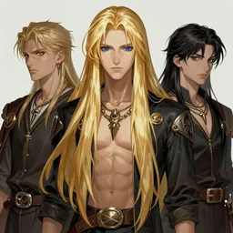 Castlevania artwork by Patryk Hardziej, Tomer Hanuka, beautiful androgynous men with long blond hair