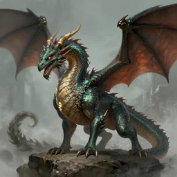 The first dragon, elder, artstation
