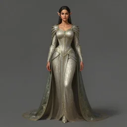 freida pinto as maiden elf by john howe, full body, intricate, highly detailed, digital painting, artstation, concept art, smooth, sharp focus, illustration, vfx