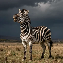 laughing zebra. art by paul barson