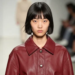 ektachrome, youthful asian demure, exquisite features, feminine cut, frontiers in flight leather, giampaolo segura, paolo roversi
