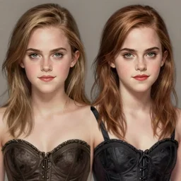 anya taylor - joy emma watson, symmetrical front view, wearing bodice, highly detailed, digital painting, artstation, concept art, sharp focus, illustration, art by aleksi briclot, raphael lacoste, magali villeneuve