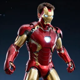 photorealistic art of tom cruise as iron man, dynamic lighting, space atmosphere, hyperrealism, stunning visuals