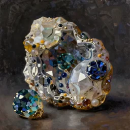 precious stone still life, intricate oil painting by greg rutkowski, trending on artstation