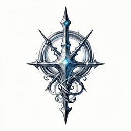 cool alchemy tattoo design idea on transparent background