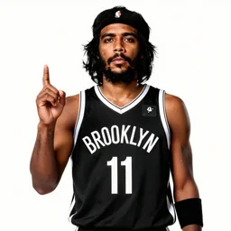 guerrillero heroico, brooklyn nets kyrie irving portrays che guevara as a socialist revolutionary, 8 0's movie poster, theatrical poster, vibrant fan art, digital art, trending on artstation, minimalist