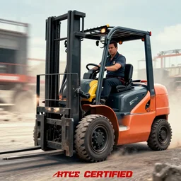 poster of the action movie : forklift certified, forklift