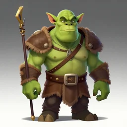 « a portrait of a green orc chief, a character portrait by paul kelpe, reddit contest winner, sots art, ilya kuvshinov, 2 d art, parallax »