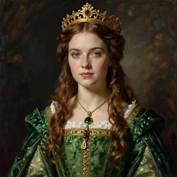 eva green as a medieval fourteenth century queen by graham turner, historical illustration, osprey publishing