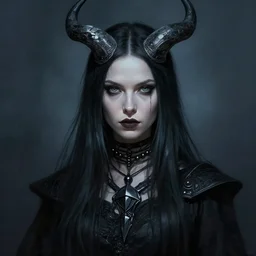 kerli koiv nordic volva, darkwave, darksynth character portrait, sharp, digital matte painting, art by luis royo, greg rutkowski, wlop, dramatic lighting, trending on artstation