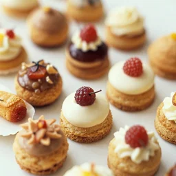 1970's cookbook color photograph of petit fours high detail sharp detail