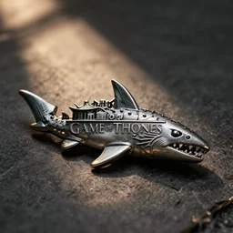 game of thrones house of shark metal badge