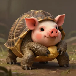 cute little anthropomorphic tortoise  in Red Dead Redemption 2 (2018 videogame) cover art, ultra wide lens shot , tiny, swine, hug, small, short, cute and adorable, pretty, beautiful, DnD character art portrait, matte fantasy painting, DeviantArt Artstation, by Jason Felix by Steve Argyle by Tyler Jacobson by Peter Mohrbacher, cinematic lighting