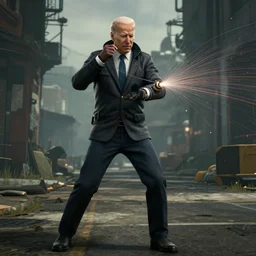 screenshot of joe biden using fiber wire in hitman sapienza, ray tracing