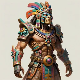 hyper detailed ultra sharp of a aztec biomechanical warrior trance man. trending on artstation, warpaint aesthetic, earthwave, colorful, psychedelic, ornate, intricate, digital painting, concept art, smooth, sharp focus, illustration, art by artgerm and greg rutkowski and h. r. giger, 8 k