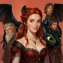 formal portrait of beautiful woman as toothless from how to train your dragon. digital art by eugene de blaas, ross tran, and nasreddine dinet, vibrant color scheme, intricately detailed, in the style of romanticism. artstation, greg rutkowski