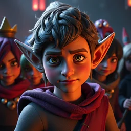 doby the elf, harry potter, clash royal style characters, unreal engine 5, octane render, detailed, cinematografic, cinema 4 d