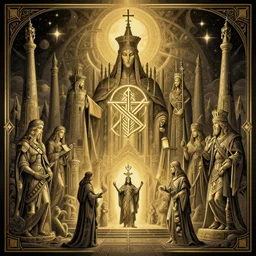 The greatest masonic empire of the Occult thrives unseen, hyperdetailed illustration, trending on ArtStationHQ