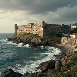 coastal fortress, cinematic, by jorge jacinto, artstation