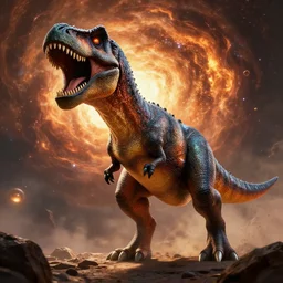 epic professional digital art of Dino killer meteor best on artstation, cgsociety, wlop, Behance, pixiv, astonishing, impressive, outstanding, epic, cinematic, stunning, gorgeous, much detail, much wow, masterpiece.
