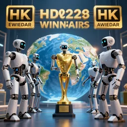 photo of the world taking over by robots, winning awards, 4k, detailed, hd