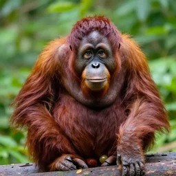 a cute orangutan