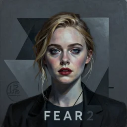 Elle Fanning in FEAR 2 picture by Sachin Teng, asymmetrical, dark vibes, Realistic Painting , Organic painting, Matte Painting, geometric shapes, hard edges, graffiti, street art:2 by Sachin Teng:4
