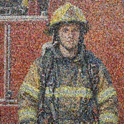 a hyper realistic painting of a young fire - man, by jeffrey smith, by andrea kowch