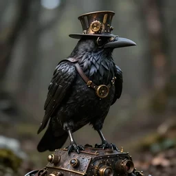steampunk crow