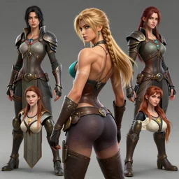 3 d render of samus aran as a fantasy amazon showing off her back muscles, elegant, detailed, fantasy, hd shot, digital portrait, beautiful, artstation, comic style, unreal engine, by artgerm, guy denning, jakub rozalski, magali villeneuve and charlie bowater