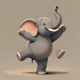 dancing elephant by heinrich kley
