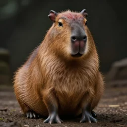 hyperrealistic dslr film still of justin bieber disguised as an anthropomorphous capybara, stunning 8 k octane comprehensive 3 d render, inspired by istvan sandorfi & greg rutkowski & unreal engine, perfect symmetry, dim volumetric cinematic lighting, extremely hyper - detailed, incredibly real lifelike attributes & flesh texture, intricate, masterpiece, artstation, stunning