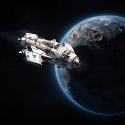 spaceship at the edge of a black hole